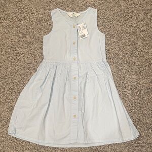 H&M Sleeveless Blue Striped Kids Dress